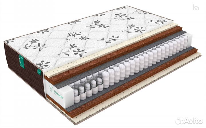 Матрас Sleeptek Duplex SoftCocos Double 1800х1900х230