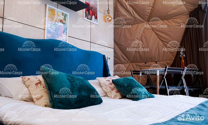 Шатер для глэмпинга. Сферический дом. Геокупол