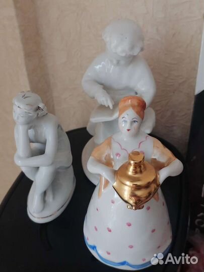 Статуэтки фарфоровые СССР, лфз, штамп