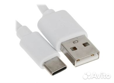 Кабель круглый USB Type-C - USB белый 1