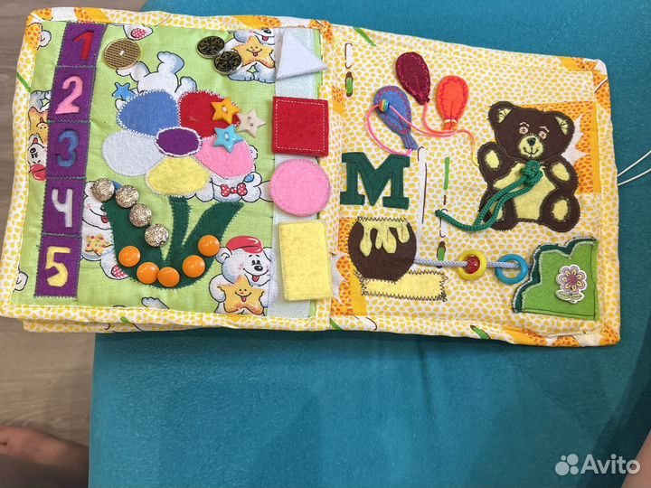Развивающая книга из фетра