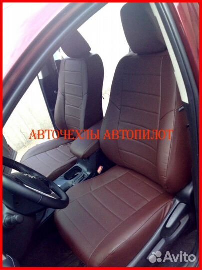 Чехлы Автопилот Toyota Rav4 4 из экокожи шоколад