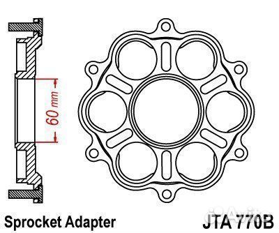 JT Звезда цепного привода JTA770B