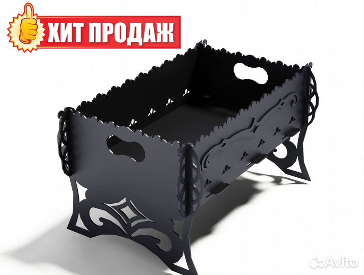 Мангал большой с колесами