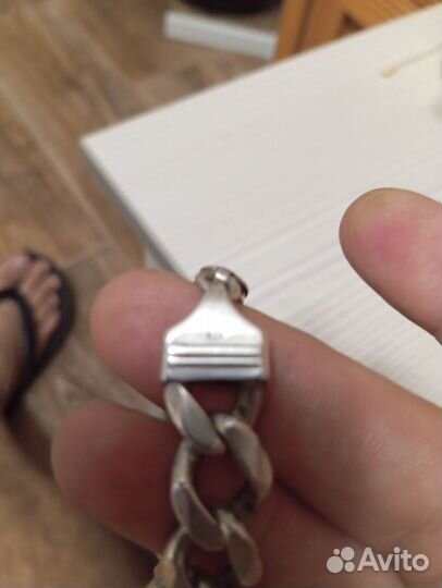 Серебряный браслет мужской 925 26 см