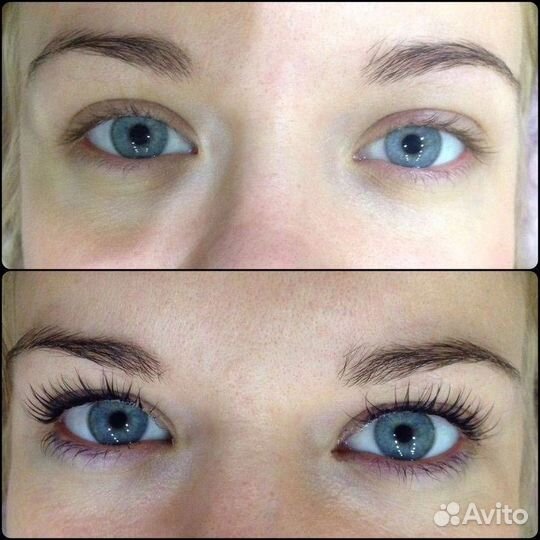 Ламинирование ресниц. Окрашевание