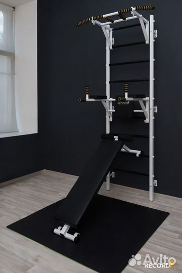 Шведская стенка рекорд Х3, цвет белый