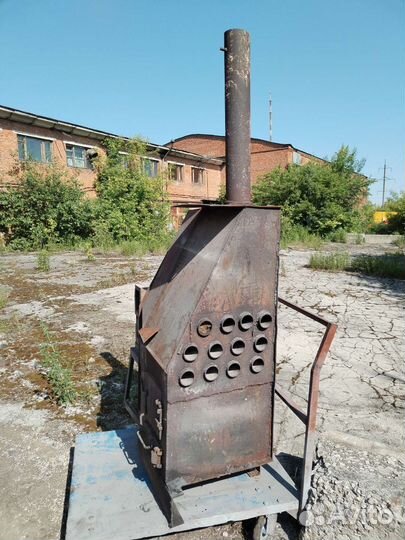 Печка буржуйка для гаража или небольшого цеха