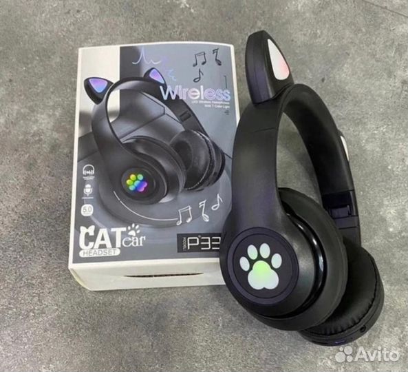 Наушники с кошачьими ушками