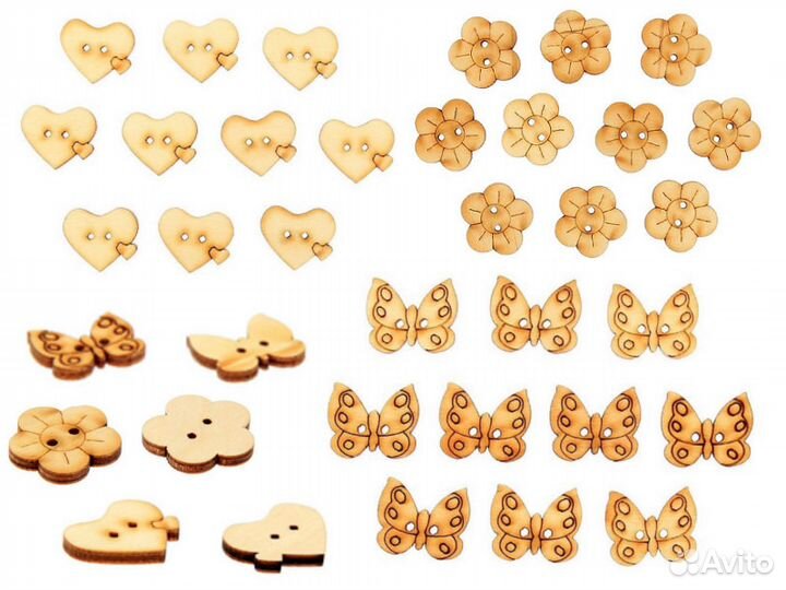 Заготовка для творчества пуговицы 10 шт