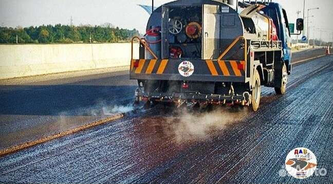 Аренда Гудронатор, Розлив битумной эмульсии пропит