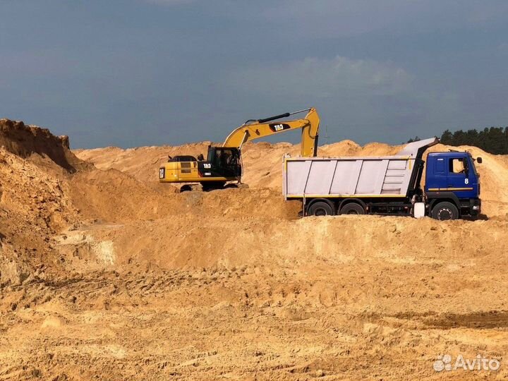 Песок \ Отсев гранитный строительный для строитель