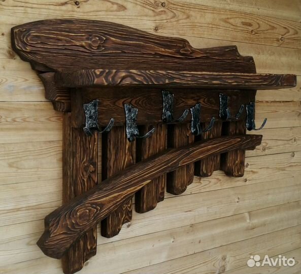 Вешалка из дерева под старину