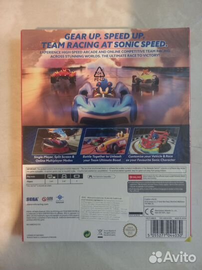 Sonic racing Kao Tactics Orge Switch
