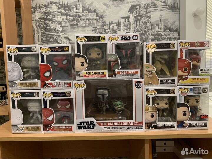 Funko pop marvel, star wars, hotd, game of thrones