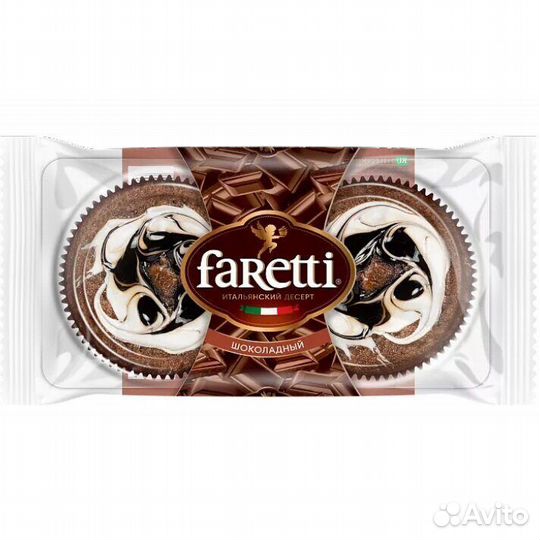 Пирожное faretti Флоренция Шоколадное 130г