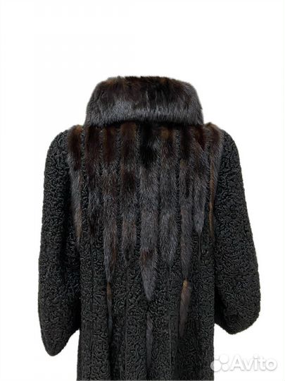 Шуба из Каракуля с Норкой р. 48