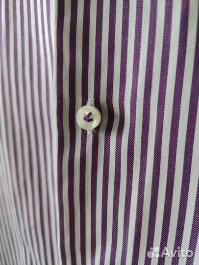 Рубашка Profuomo полоска фиолетовая L
