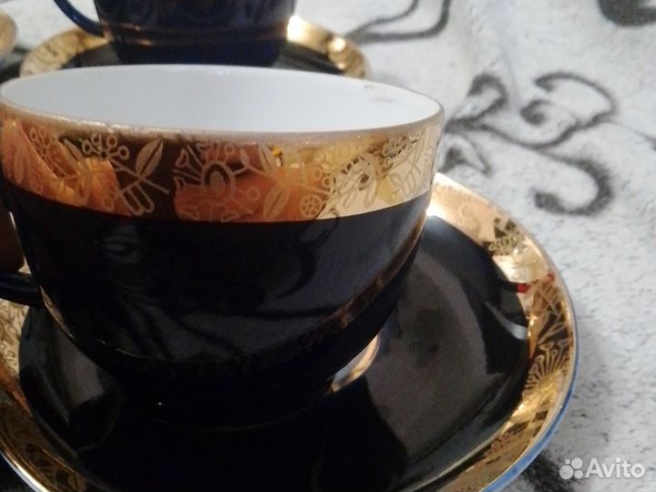 Чайные пары лфз СССР кобальт золото