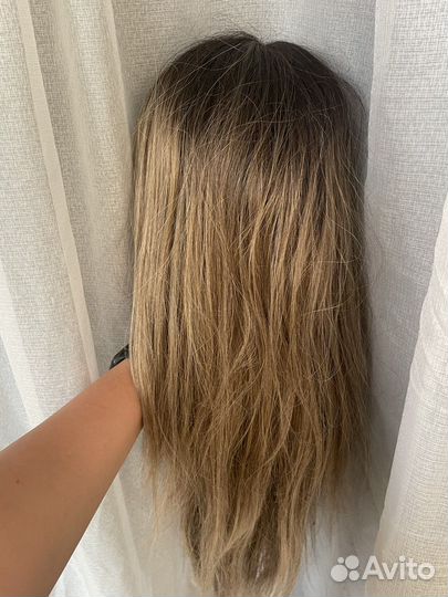 Парик термоволокно с имитацией кожи головы бу