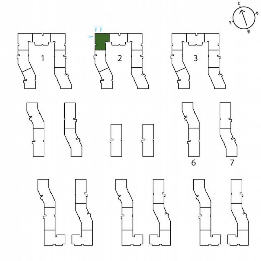 3-к. квартира, 64,4 м², 2/3 эт.