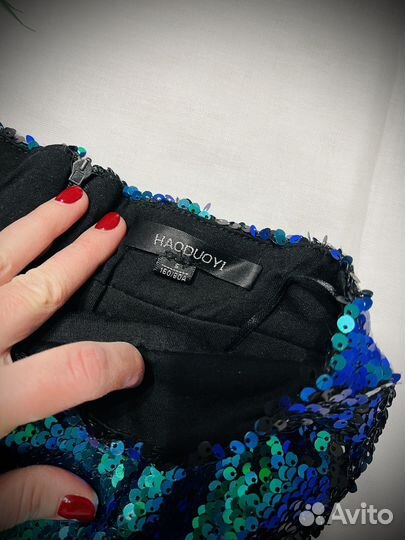 Юбка женская с пайетками S 40 42