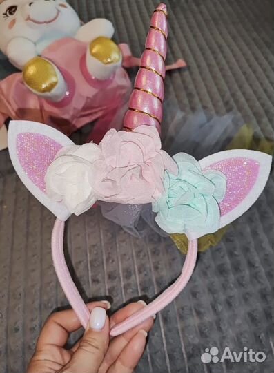 Ободок единорожка новый