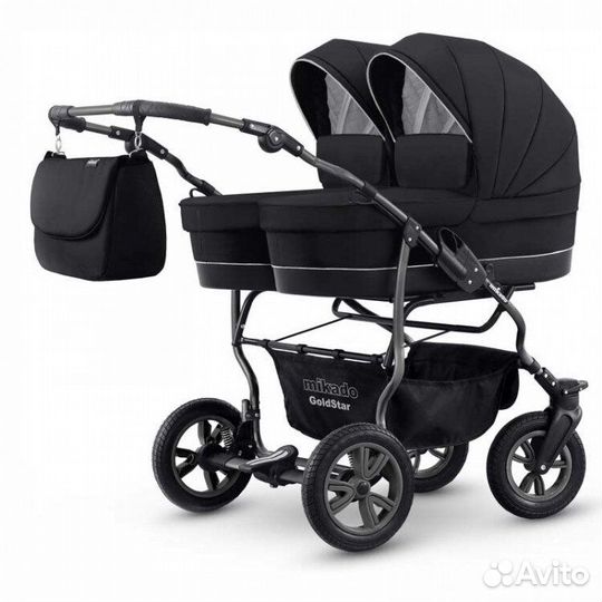 Коляска для двойни 2 в 1 Mikado Tween Delux