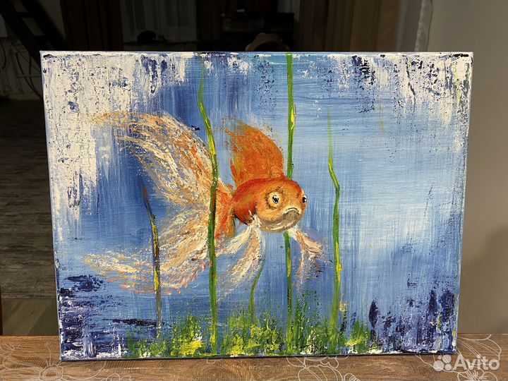 Картина акрилом на холсте 40x30