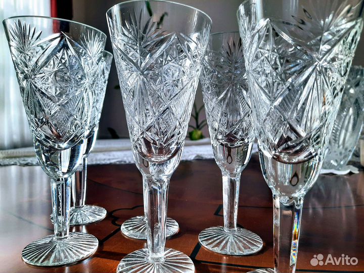 Фужеры хрустальные СССР