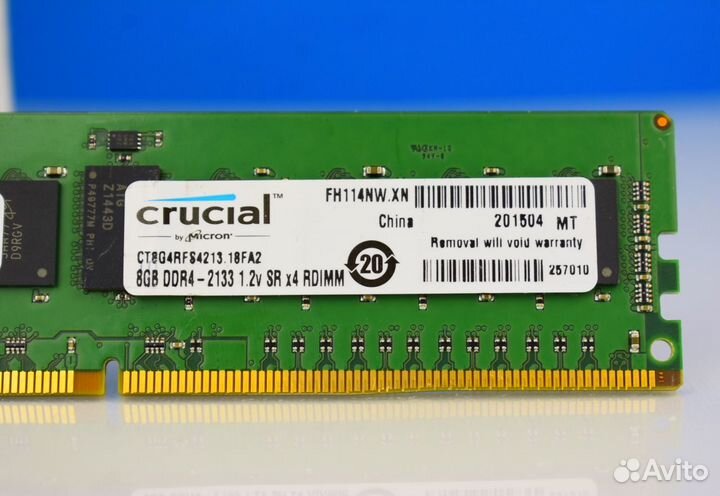 8GB DDR4 ECC micron 2133