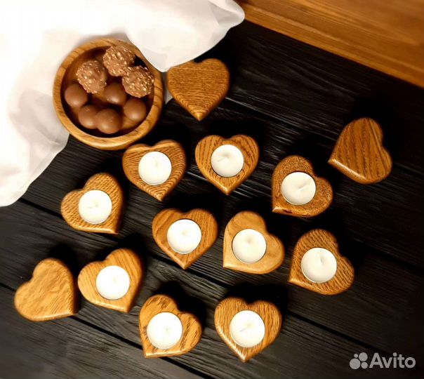 Подсвечник деревянный