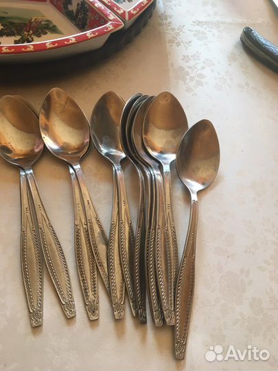 Ложки ножи мельхиор