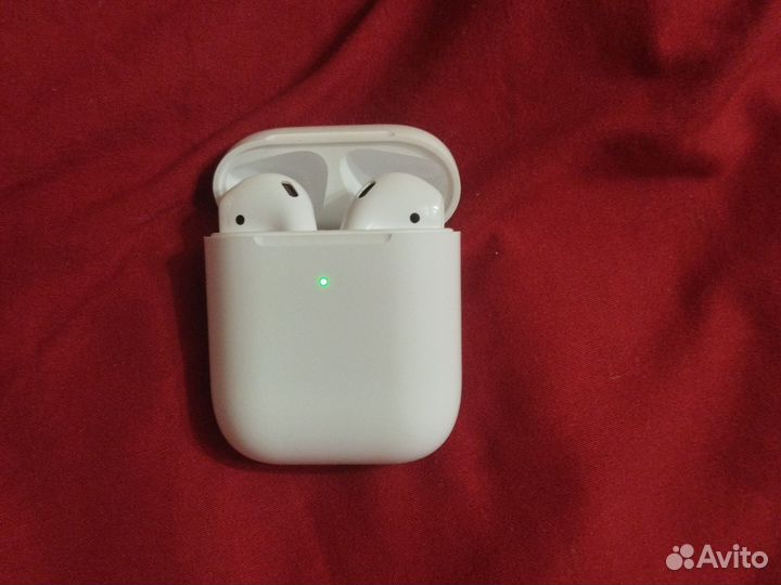 Наушники apple airpods 2 оригинал +защитный чехол