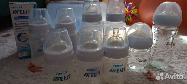 Бутылочки для кормления avent