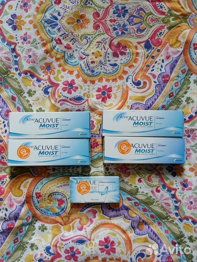 Линзы acuvue moist, oasys -3.25 -3.50