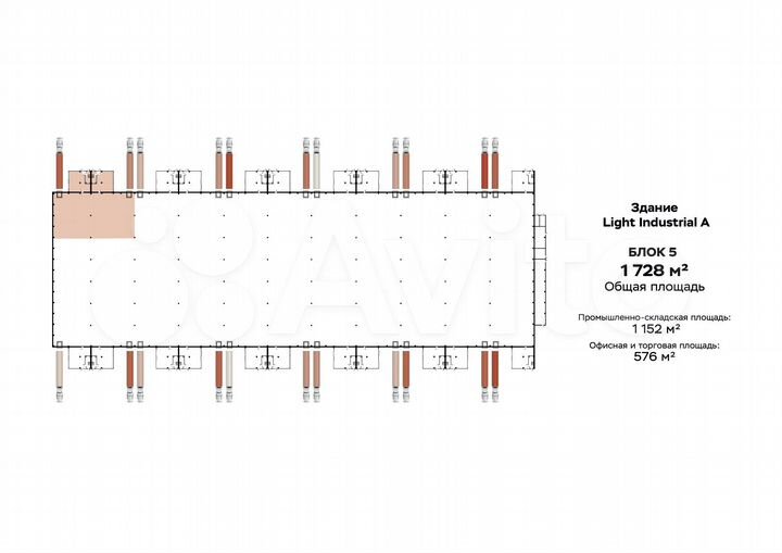 Склад в продажу, 1728 м²