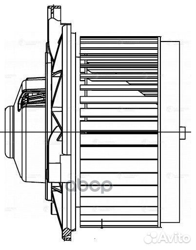 Вентилятор отопителя Cadillac SRX (09) (LFh 05