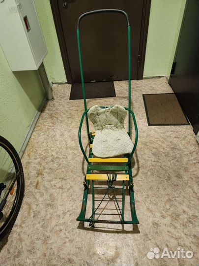 Детские санки с колесами бу