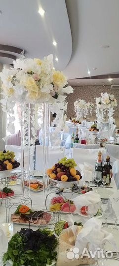 Свадебные декорации искусственные цветы аксессуары