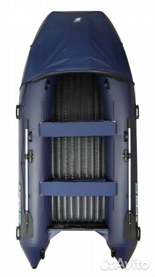 Лодка пвх Gladiator E380 PRO темно-синий