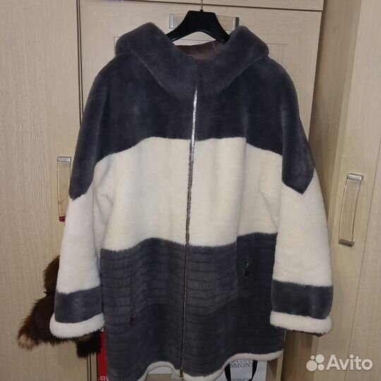 Полупальто (экомех) двустороннее