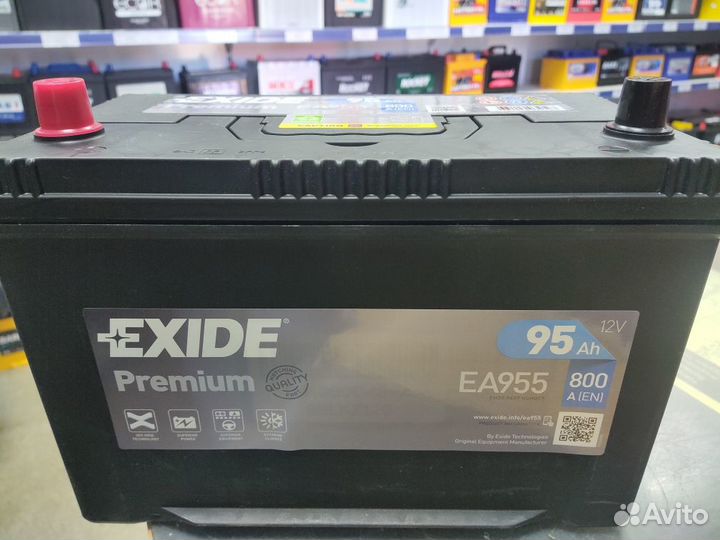 Акб 95Ач Exide Premium Asia прямой (300х173х225)