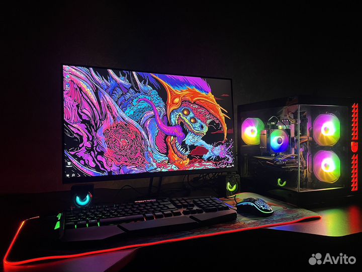 Игровой компьютер с монитором 180/165гц