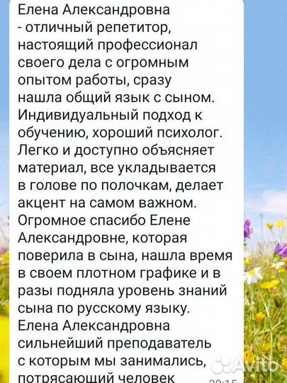 Репетитор по русскому языку, подготовка к школе