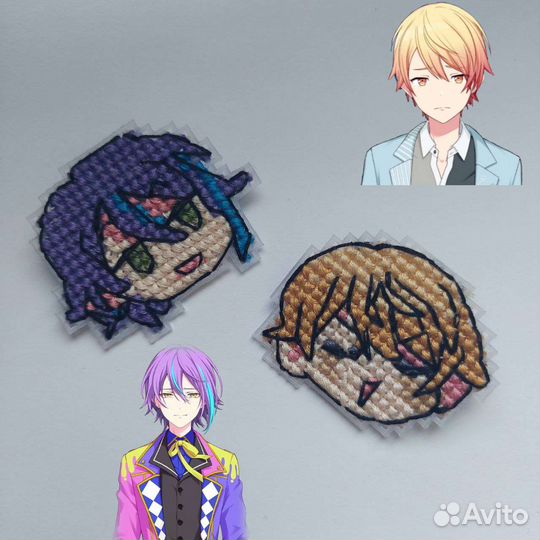 Значки Руи и Тсукасы из игры 