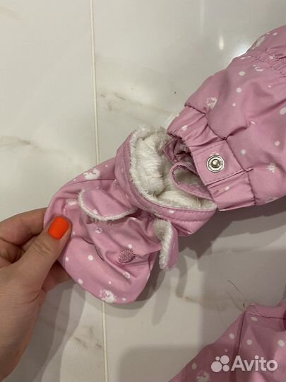 Зимний комбинезон для девочки 68