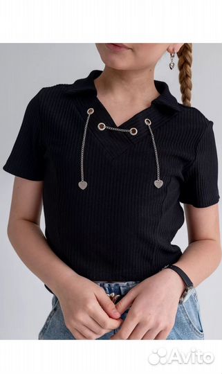 Модный лук на девочку 146