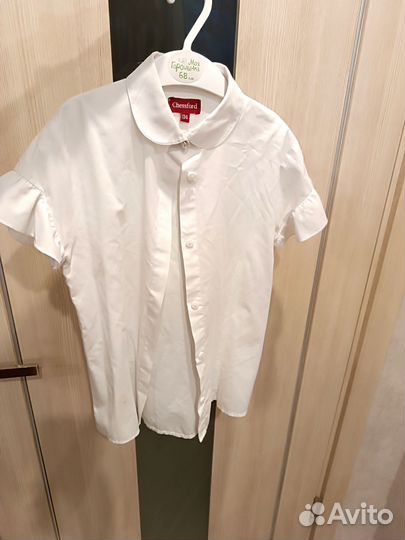 Блузки школьные 122 128