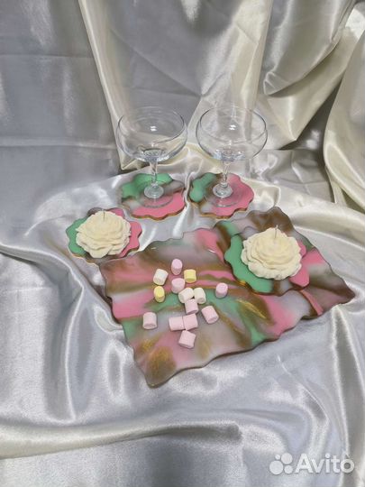 Сырная тарелка из эпоксидной смолы